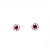 Boucles d'oreilles Crivelli RUBINO in Or blanc Rubino 117-OR277 RB 0.45